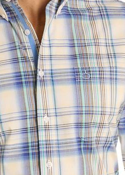 plaid shirt close up