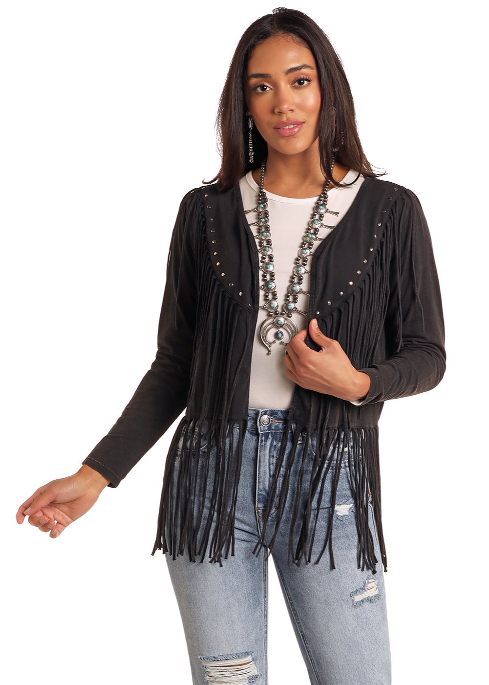 ◆Sienne◆ Jazz Fringe Cardigan Khaki S4FKN120 Jazz Fringe Cardigan (Khaki) - 시엔느