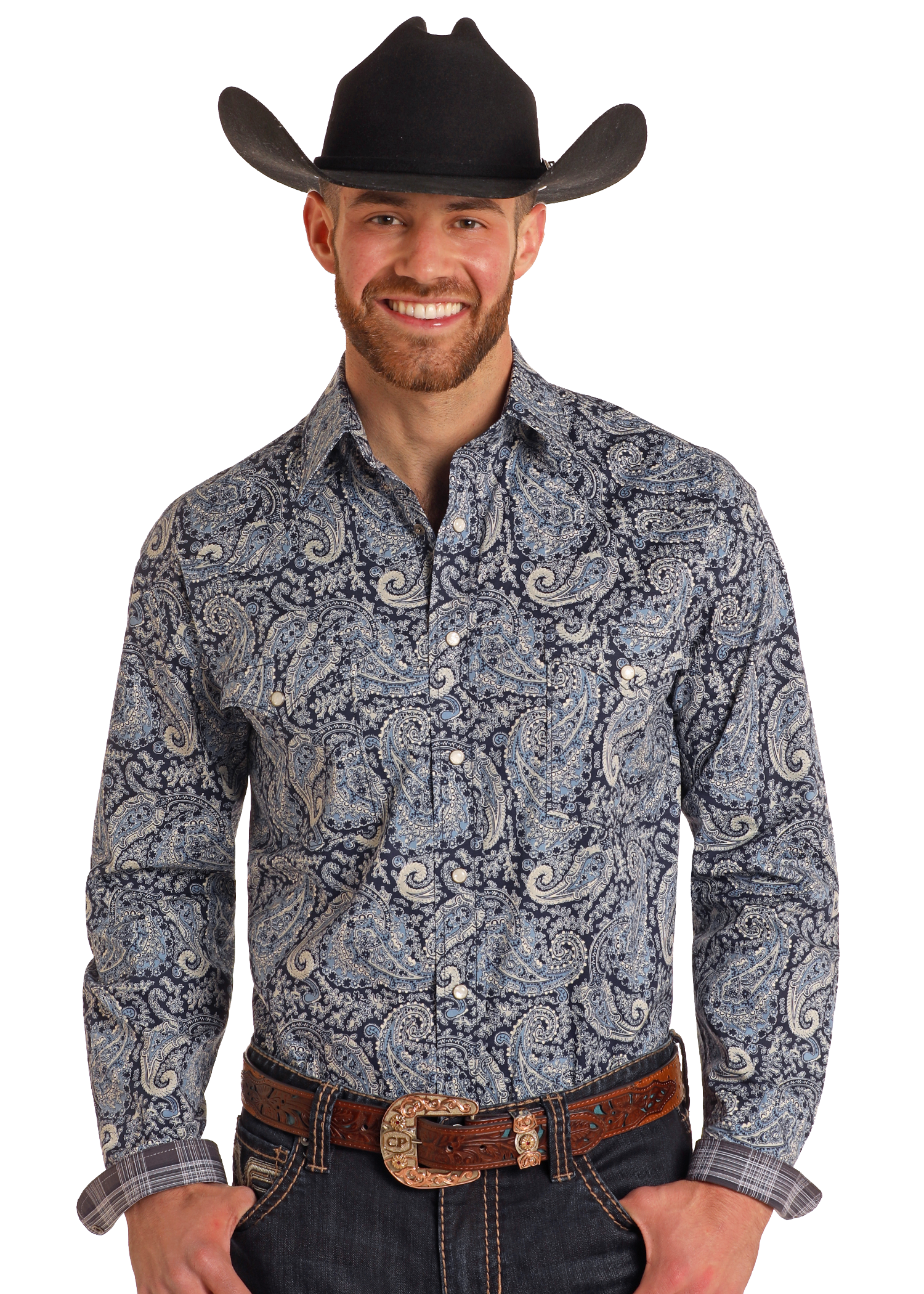 Paisley Long Sleeve Snap Paisley Long Sleeve Snap