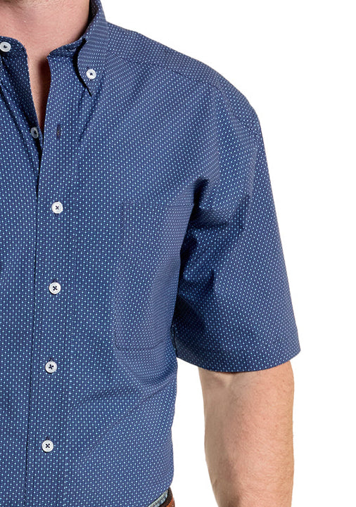 blue dress shirt men short sleeve Wrinkle-Free Short-Sleeve Hillstowe Shirt Light Blue