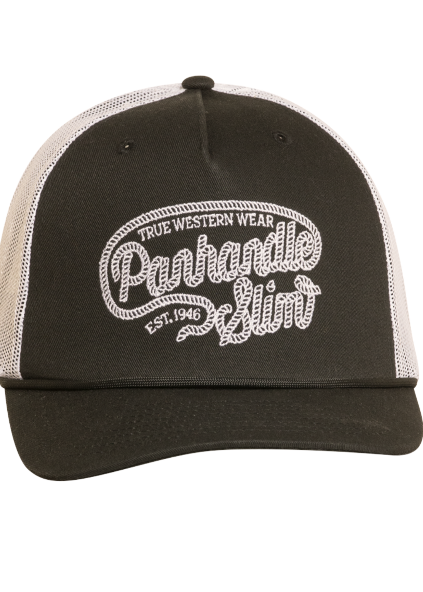 Black and beige cap with 'Pawtucket Slim' logo on a white background