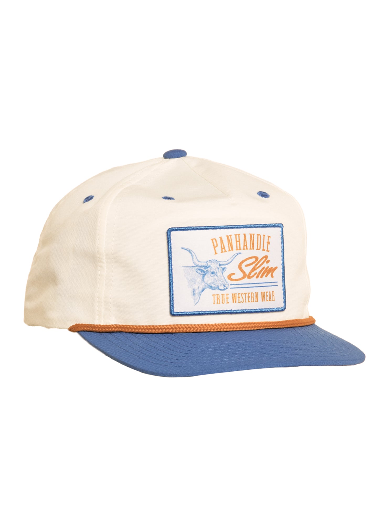 Cap with 'Panhandle Slim' logo on a white background