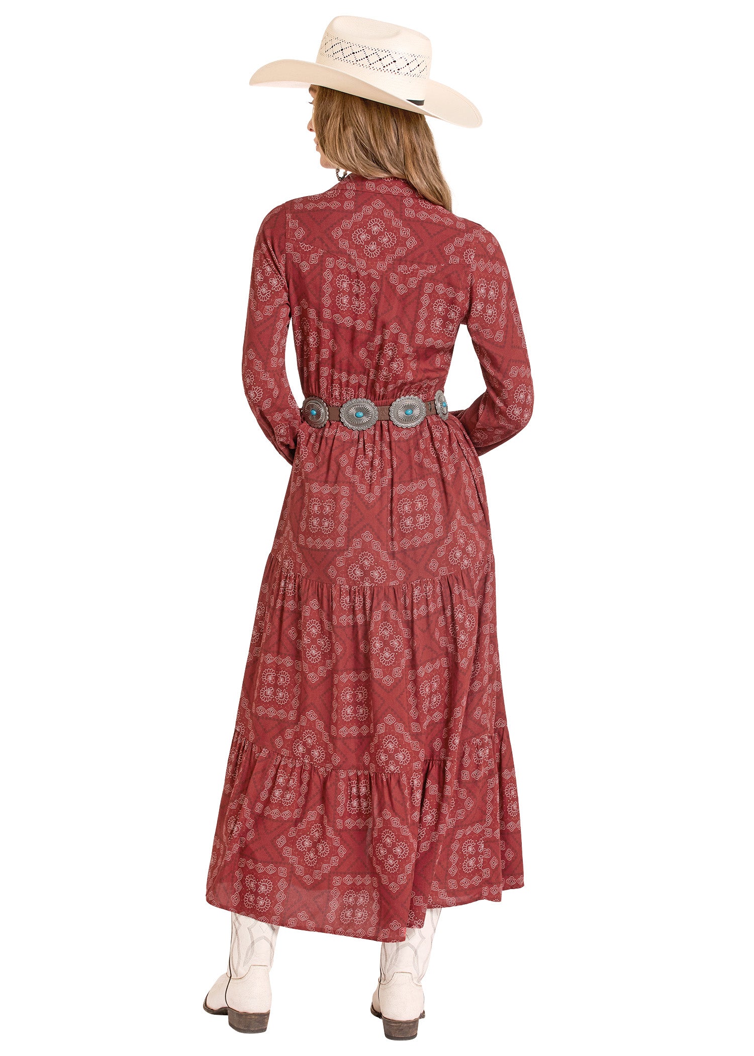 bandana maxi dress Women's Bandana Duster Maxi Dress XS